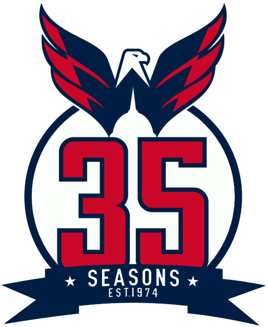 Washington Capitals 2008-2010 Anniversary Logo iron on heat transfer